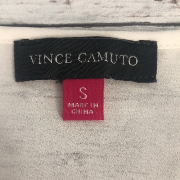 Vince Camuto Wrap Front Keyhole Sheer Blouse Sz: S - Picture 5 of 9